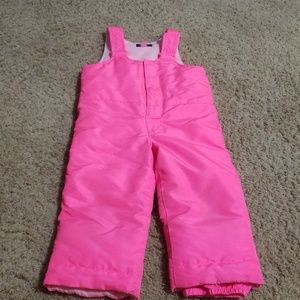 Toddler girl snow bibs